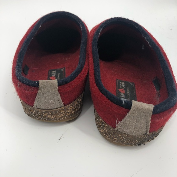 haflinger red slippers